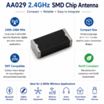 2.4GHz SMD Chip Antenna AA029 | Compact SMT Antenna