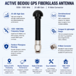 Active BeiDou GPS Antenna with N Male Connector | Fiberglass GNSS Antenna