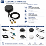 GPS BeiDou GLONASS Active GNSS Antenna | 28dB High Gain External Antenna