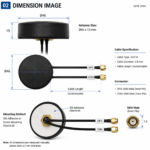 GPS BeiDou GLONASS Active GNSS Antenna | 28dB High Gain External Antenna