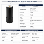 Multi-Band Active GNSS Helical Antenna for GPS BDS GLONASS Galileo
