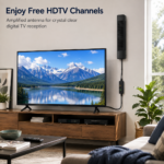 Amplified Indoor Outdoor HDTV Antenna with USB Powered Signal Amplifier