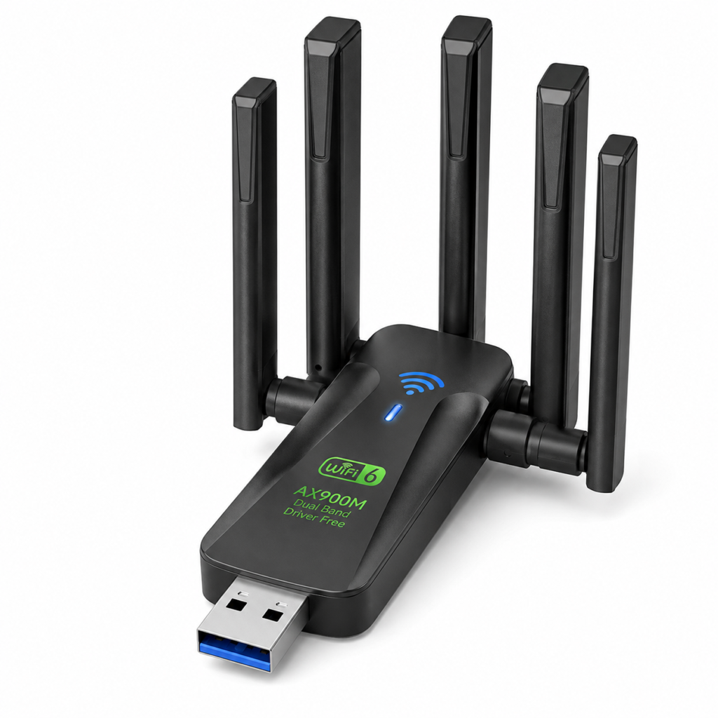 AX900M WiFi 6 USB Adapter with Bluetooth 5.4 | Dual Band 2.4GHz & 5.8GHz