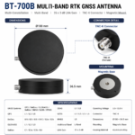 Multi-Band RTK GNSS Antenna with TNC-K Connector | BT-700B