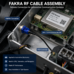 FAKRA RF Cable Assembly RG1.13 Coaxial Cable for Automotive GPS and Communication Systems