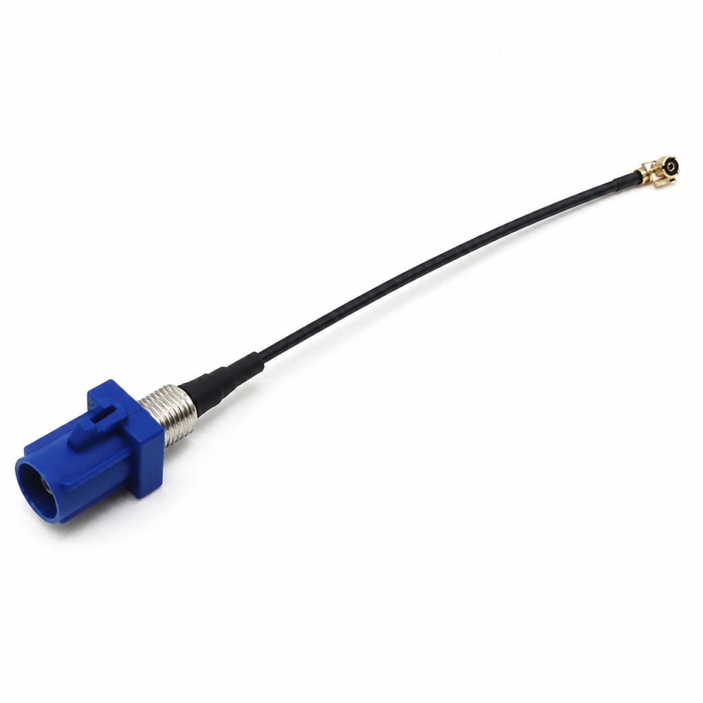 FAKRA RF Cable Assembly RG1.13 Coaxial Cable for Automotive GPS and Communication Systems