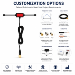 2.4GHz / 5.8GHz FPV UAV Antenna with SMA Connector | RHCP Omnidirectional Drone Antenna