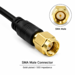 2.4GHz / 5.8GHz FPV UAV Antenna with SMA Connector | RHCP Omnidirectional Drone Antenna