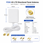 698–2700MHz 4G LTE Directional Panel Antenna | 19dB External Antenna
