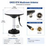 GNSS RTK Mushroom Antenna with TNC Connector | Full-Band High Precision Positioning Antenna