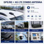 GPS/BeiDou + 4G LTE Combination Antenna with Dual SMA Connectors