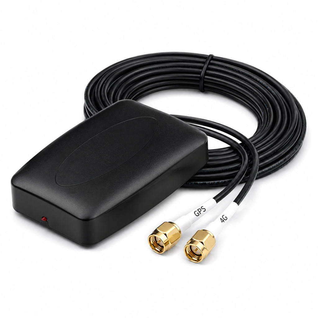GPS/BeiDou + 4G LTE Combination Antenna with Dual SMA Connectors