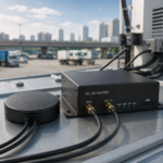 GPS + 4G LTE Combo Magnetic Mount Antenna with Dual SMA Connectors