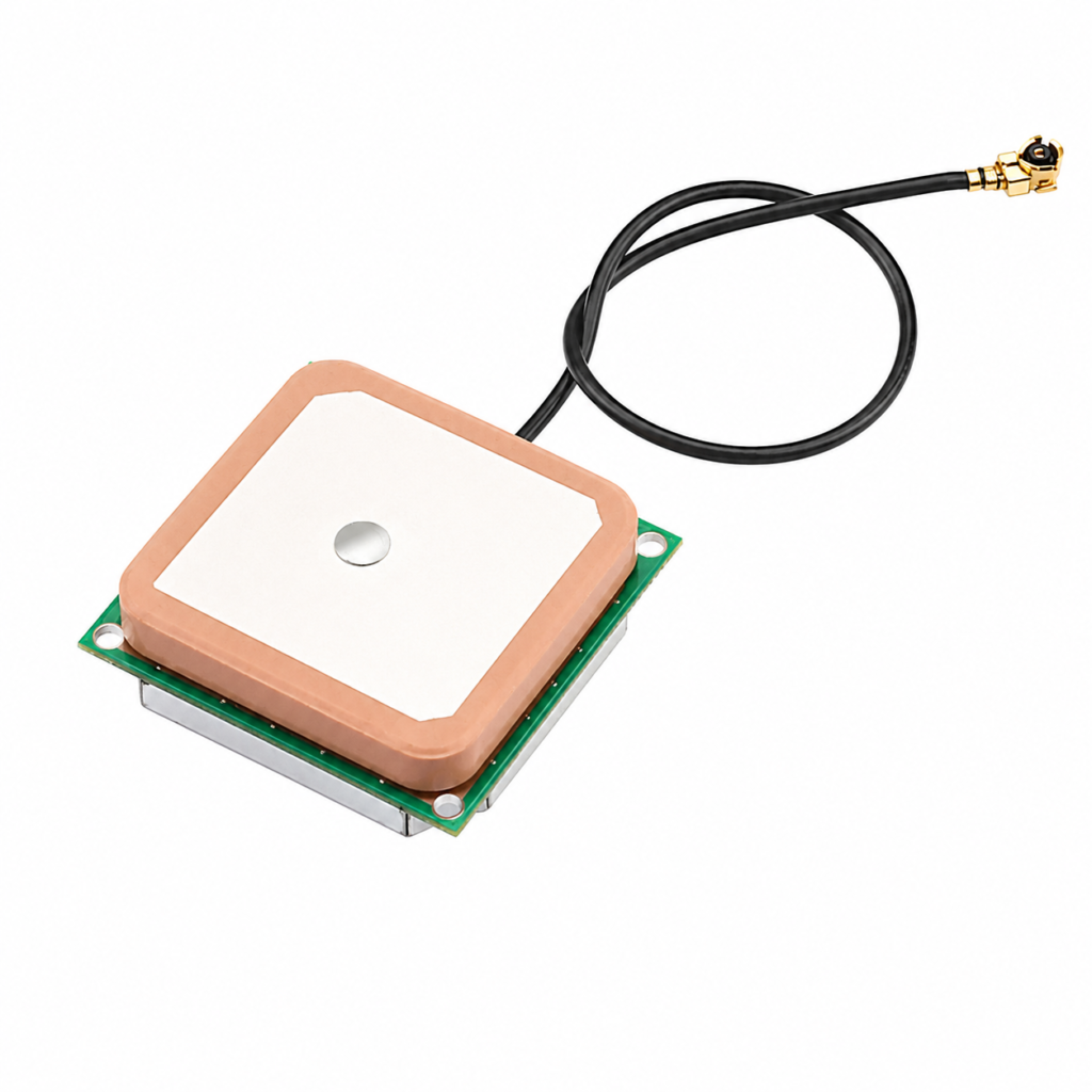 GPS + BeiDou Active Patch Antenna Module | 25×25mm Ceramic GNSS Antenna