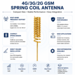 4G 3G 2G GSM Spring Coil Antenna for Wireless Modules