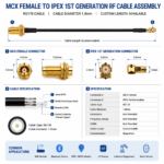 MCX Female to IPEX 1st Generation RF Cable Assembly