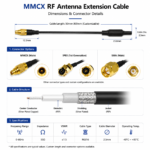 MMCX Internal Copper Tube Antenna for FPV Drone and Wireless Video Transmission