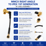 MMCX-KW 1.13 IPEX RF Coaxial Cable Assembly