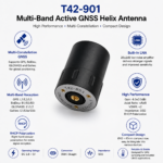 Multi-Band GNSS Helix Antenna with SMA Connector | Active GPS BeiDou GLONASS Galileo Antenna