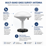 Multi-Band GNSS Survey Antenna with TNC Connector | IP67 RTK Antenna
