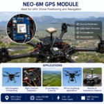 6M GPS Module with External Patch Antenna | UART GPS Receiver for UAV