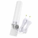 Outdoor 3G 4G LTE Omnidirectional Antenna 10–12 dBi with Dual Cables
