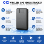 Q12 Wireless GPS Vehicle Tracker with Real-Time Tracking and JT808 Support