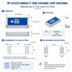 RF ECA3216060A1T 2.4GHz SMD Ceramic Chip Antenna