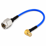 SMA Male to RA SMP Female RG402 Semi-Rigid RF Coaxial Cable Assembly