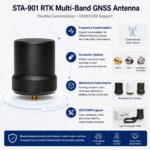 STA-901 RTK GNSS Antenna | Multi-Band Quadrifilar Helix with SMA-J Connector