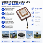 Stacked Ceramic GNSS GPS Active Antenna with IPEX Connector