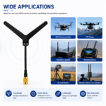 1.8GHz Y Type UAV Antenna with SMA Connector | High Gain Omnidirectional Drone Antenna