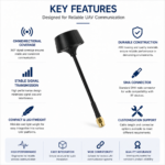 2.4GHz / 5.8GHz UAV Antenna with SMA Connector | Omnidirectional Drone Antenna