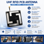 902-928MHz UHF RFID PCB Antenna with MMCX Connector | Circular Polarization High Gain RFID Antenna