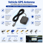 Vehicle GPS Antenna 1575.42MHz High Gain External GNSS Antenna with GT5 Connector