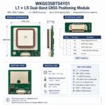 L1 + L5 Dual-Band GNSS Positioning Module with Integrated Ceramic Antenna
