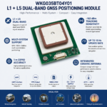 L1 + L5 Dual-Band GNSS Positioning Module with Integrated Ceramic Antenna