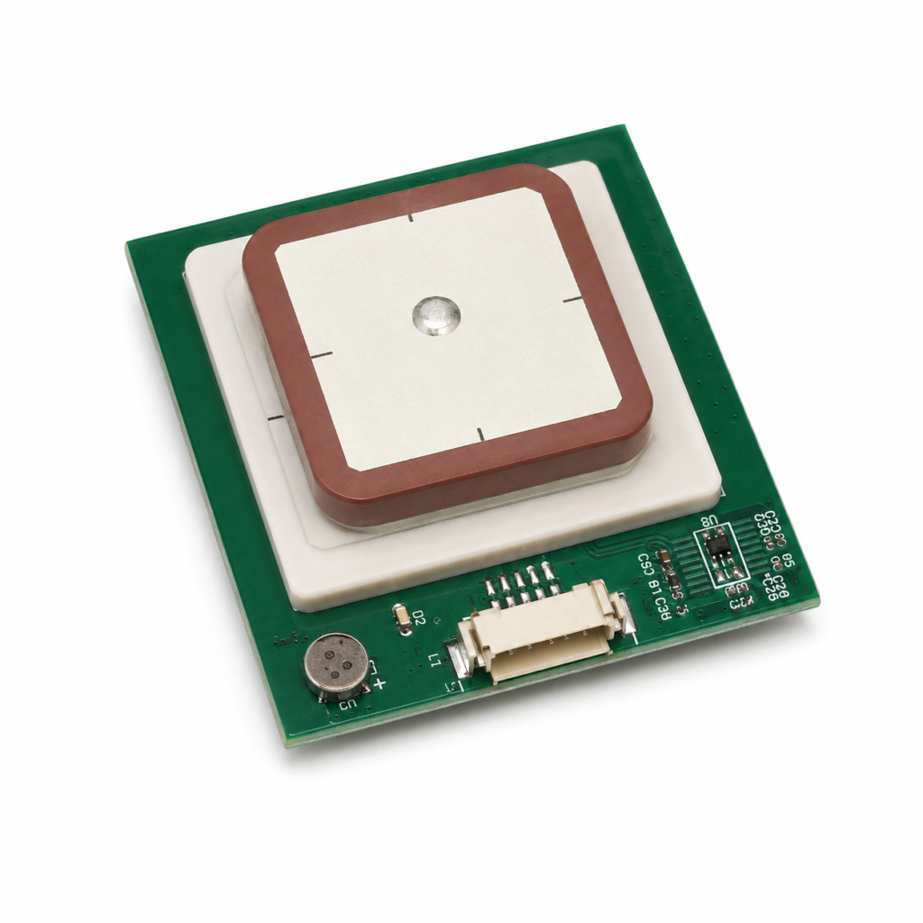 L1 + L5 Dual-Band GNSS Positioning Module with Integrated Ceramic Antenna