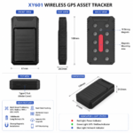 XY601 Wireless GPS Asset Tracker with 10000mAh Battery and Magnetic Mount