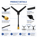1.8GHz Y Type UAV Antenna with SMA Connector | High Gain Omnidirectional Drone Antenna