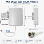YNX-BG023 Wideband Wall Mount Antenna | 760–2700 MHz