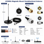 433MHz Magnetic Mount Antenna High Gain Omni Directional Wireless Communication Antenna