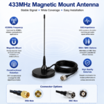 433MHz Magnetic Mount Antenna High Gain Omni Directional Wireless Communication Antenna