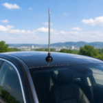 Adjustable Car Flag Pole Antenna with LED Light