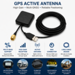 GPS Active Antenna with SMA Connector | High Gain GNSS Vehicle Navigation Antenna