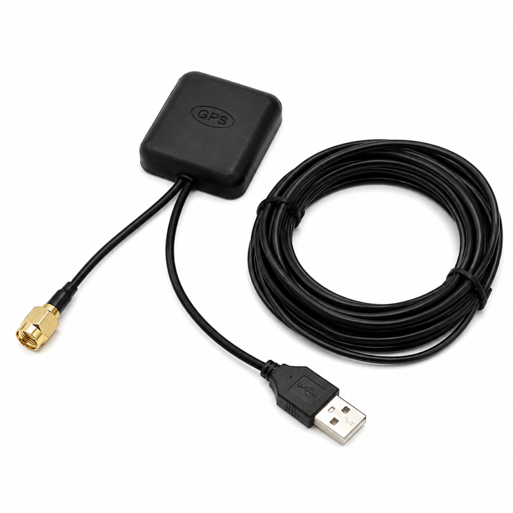 GPS Active Antenna with SMA Connector | High Gain GNSS Vehicle Navigation Antenna
