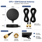 GPS + GSM Dual Band External Antenna with SMA Connector for Vehicle Tracking Systems