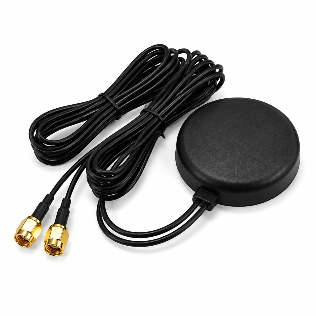 GPS + GSM Dual Band External Antenna with SMA Connector for Vehicle Tracking Systems