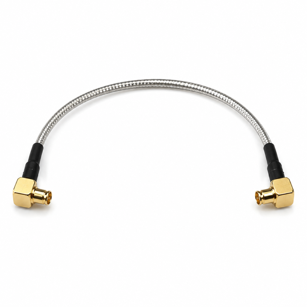 MCX Right Angle RG405 RF Coaxial Cable Assembly | Compact RF Jumper Cable