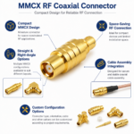 MMCX-JB2 RF Coaxial Connector for Compact Cable Assemblies